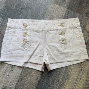 Express Linen blend Y2K short shorts size 4 B22